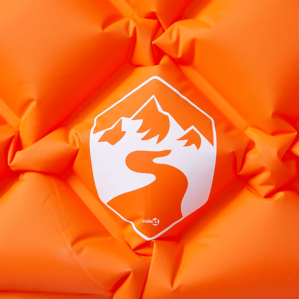 Isomatte mit Integriertem Kissen Aufblasbar Orange