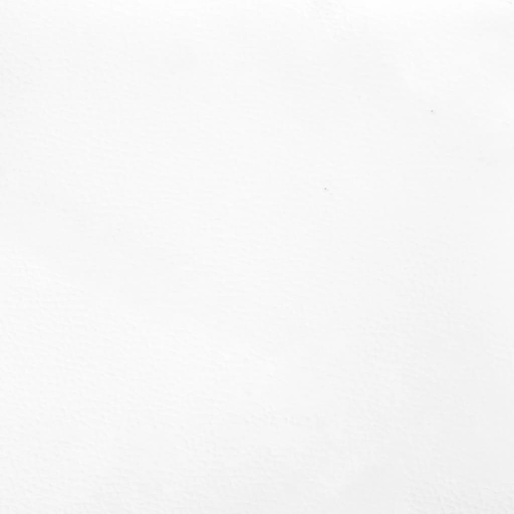 Bettgestell Weiß 120x190 cm Kunstleder