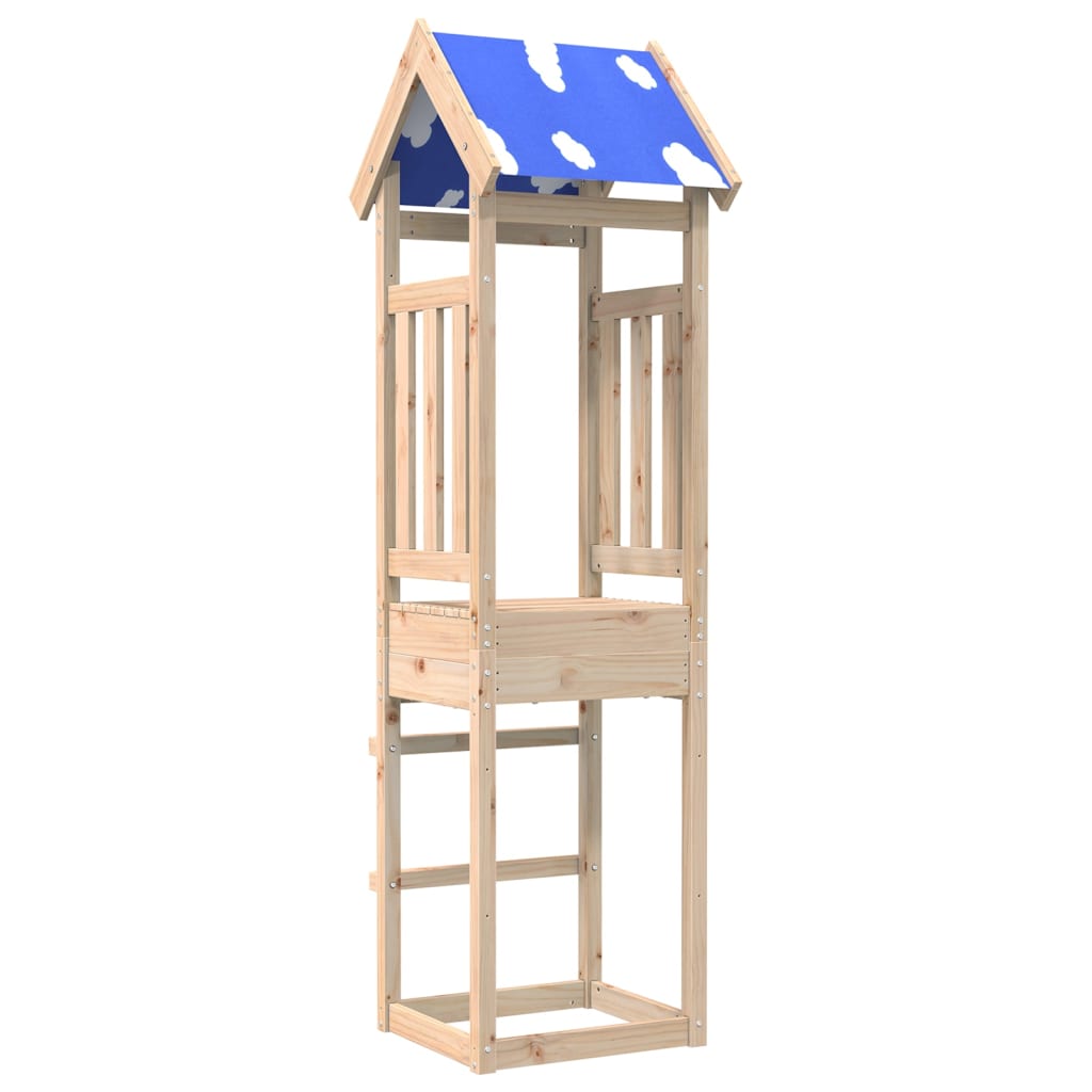 Spielturm 52,5x46,5x208 cm Massivholz Kiefer