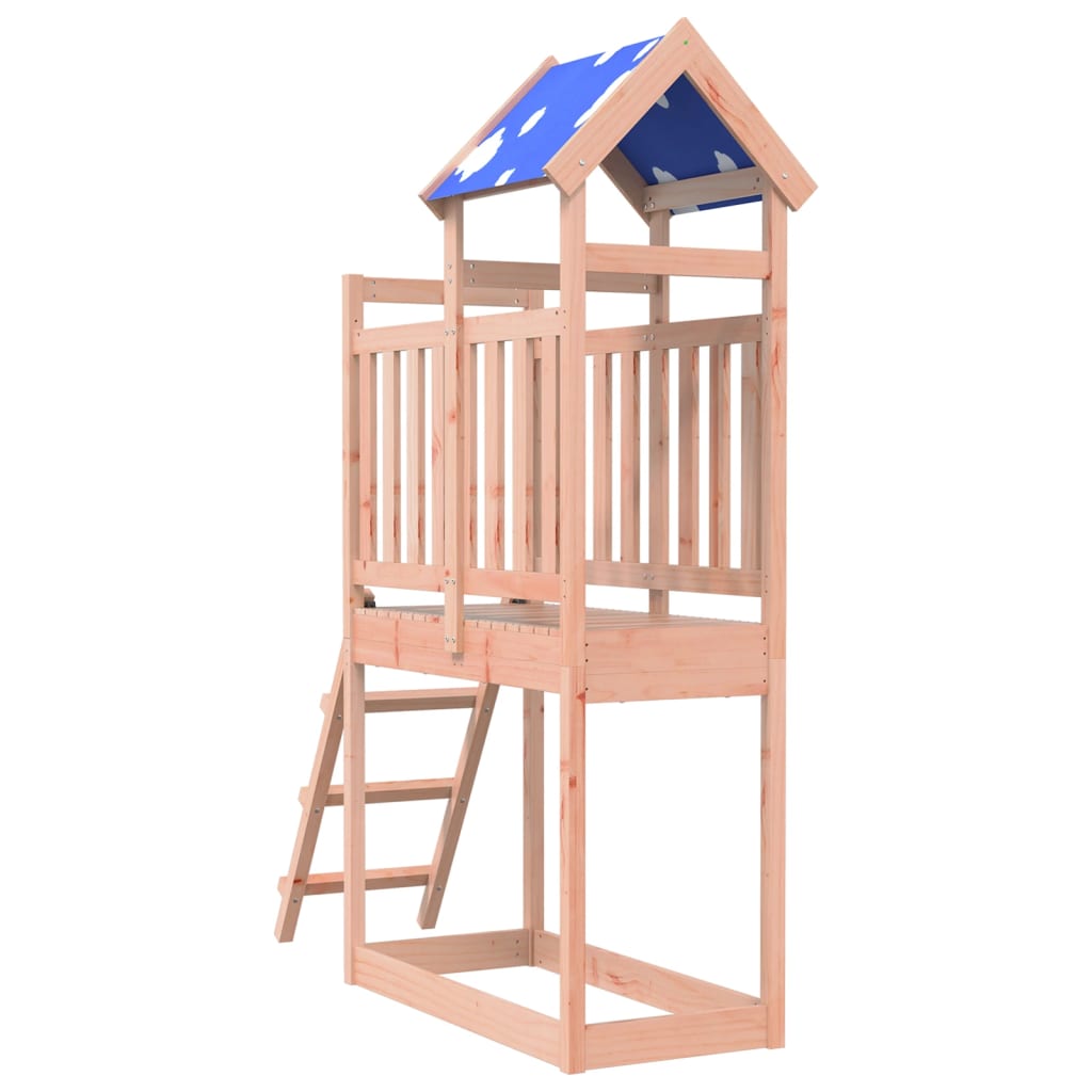 Spielturm mit Leiter 110,5x52,5x215 cm Massivholz Douglasie