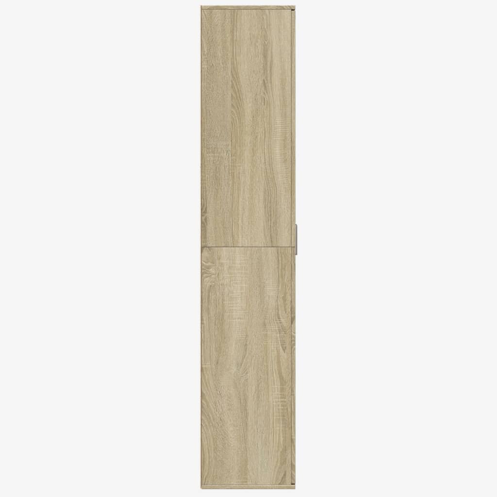 Highboard Sonoma-Eiche 80x35x180 cm Holzwerkstoff