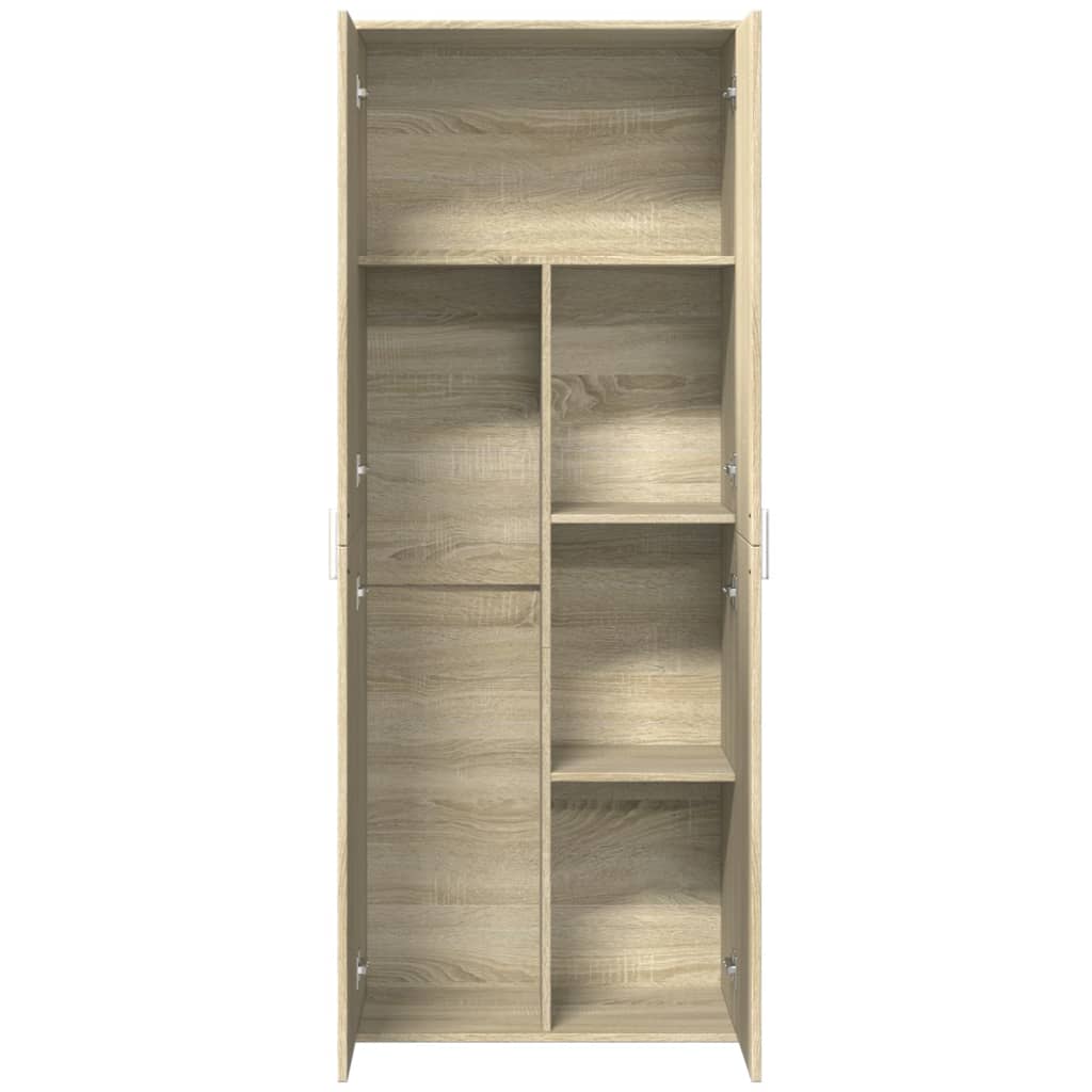 Highboard Sonoma-Eiche 70x35x180 cm Holzwerkstoff