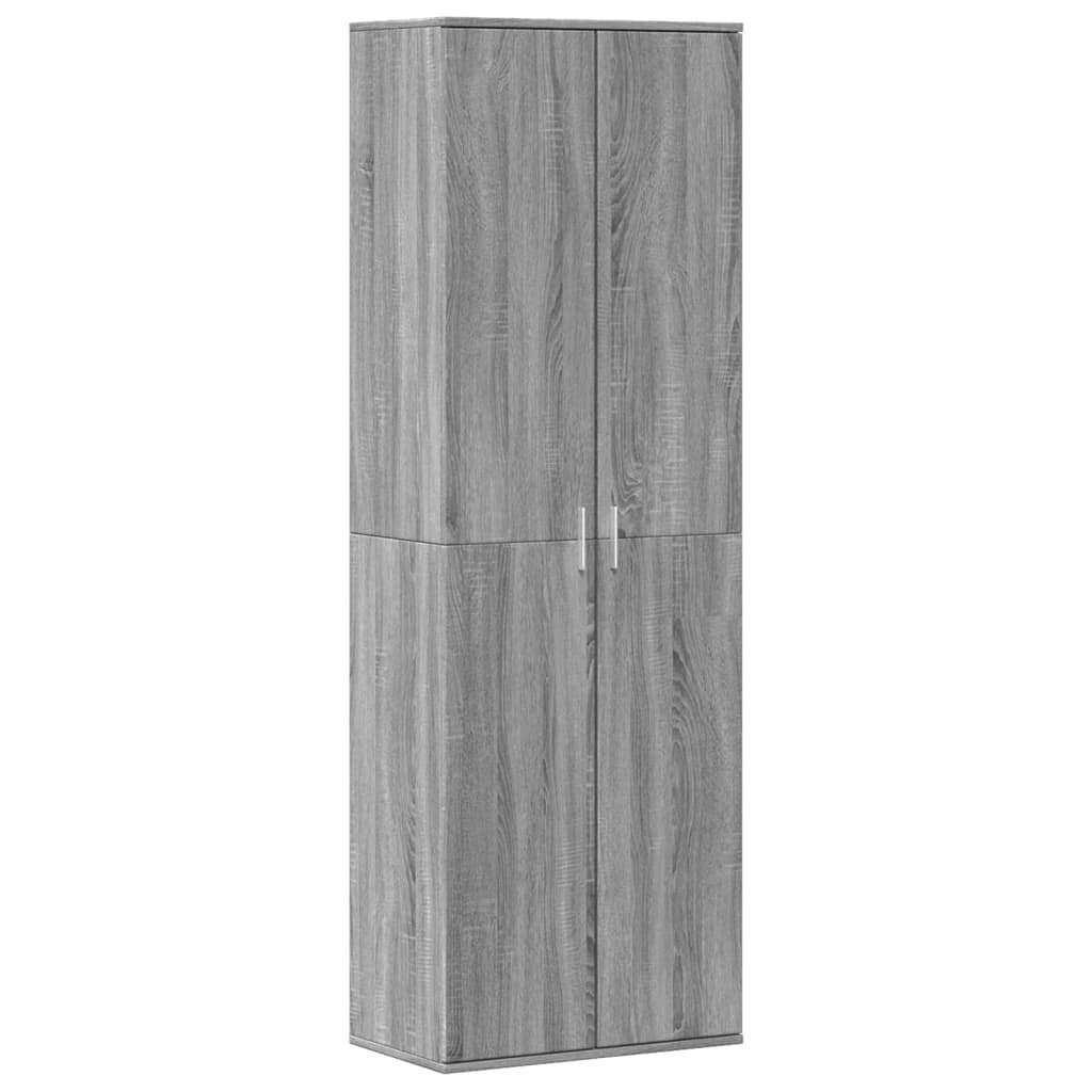 Highboard Grau Sonoma 60x35x180 cm Holzwerkstoff