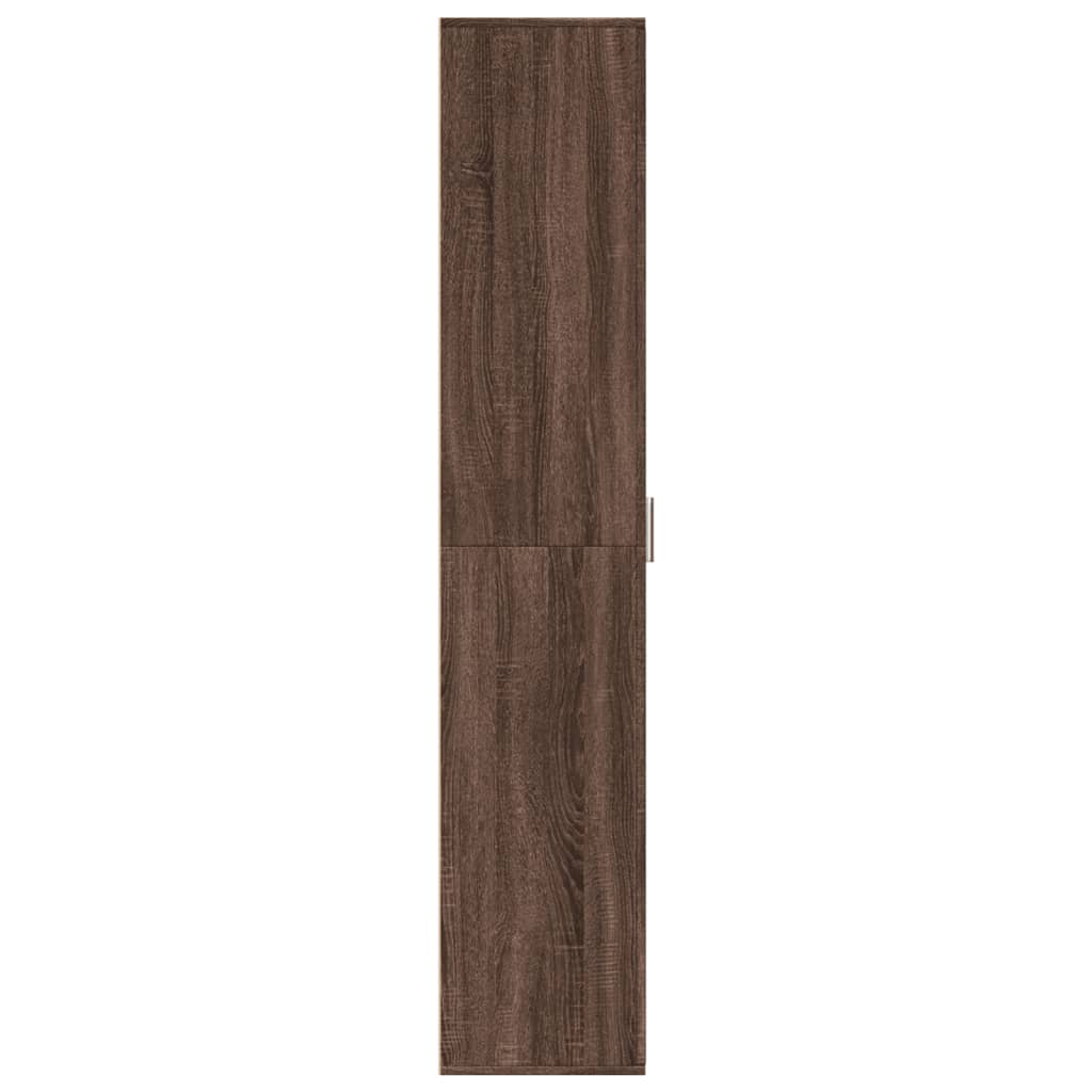 Highboard Braun Eichen-Optik 60x35x180 cm Holzwerkstoff