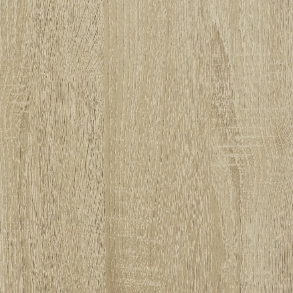 Bettgestell Sonoma-Eiche 120x200 cm Holzwerkstoff und Metall