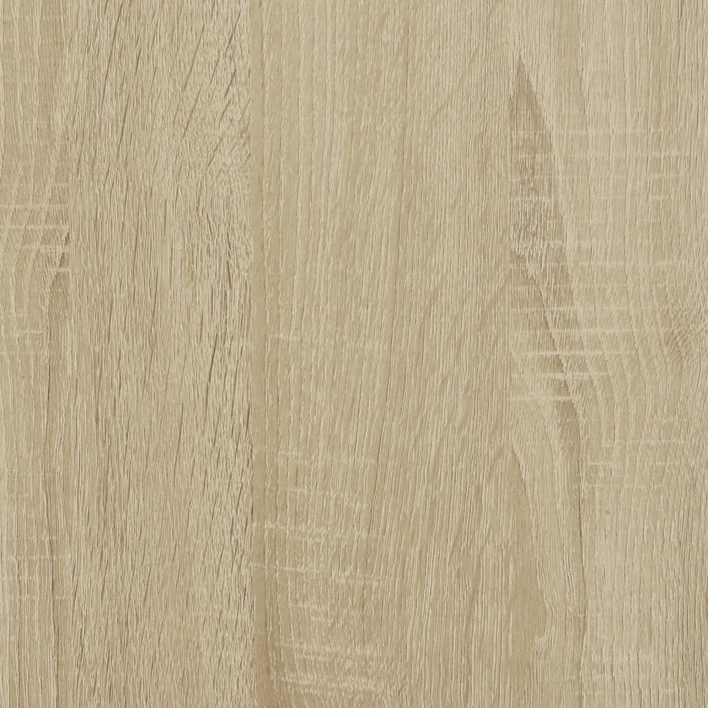 Bettgestell Sonoma-Eiche 120x190 cm Holzwerkstoff und Metall