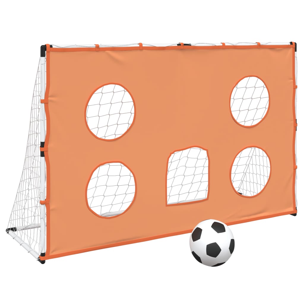 Fußballtor für Kinder mit Zielmatte und Ball 182x62x118 cm
