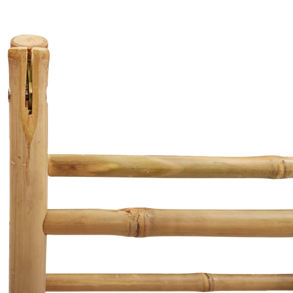 Doppel-Handtuchleiter mit 4 Sprossen 90x50x100 cm Bambus