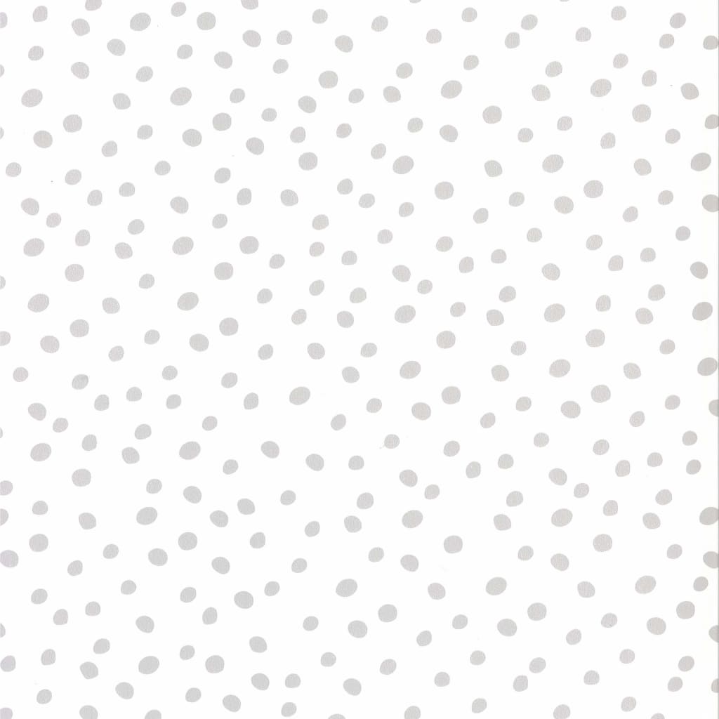 Fabulous World Wallpaper Dots White and Gray 67106-1
