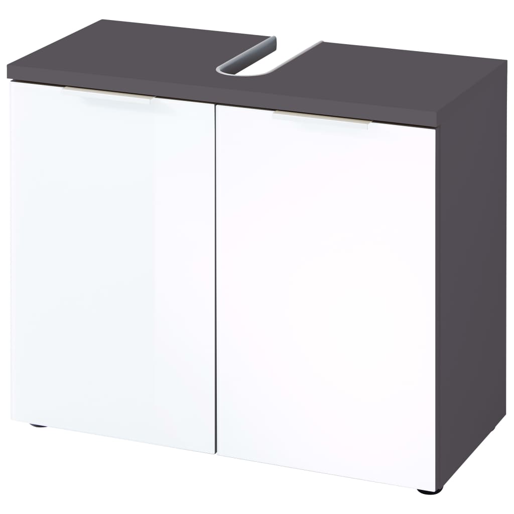 Germania washbasin base cabinet GW-Pescara graphite gray white