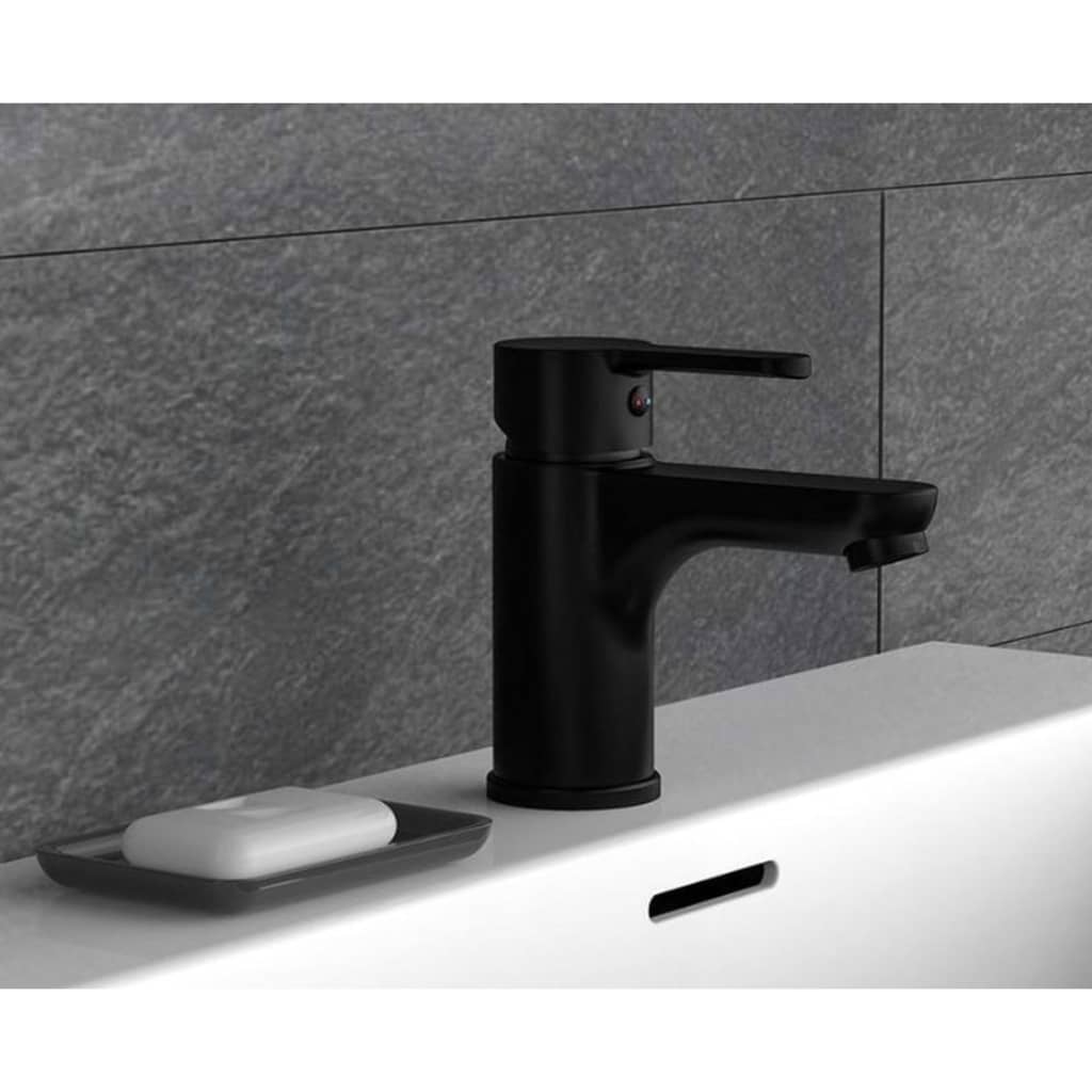 SCHÜTTE mixer tap for washbasin DENVER matt black
