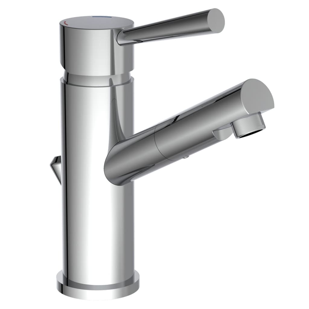 SCHÜTTE mixer tap for washbasin STOCKHOLM Chrome-plated