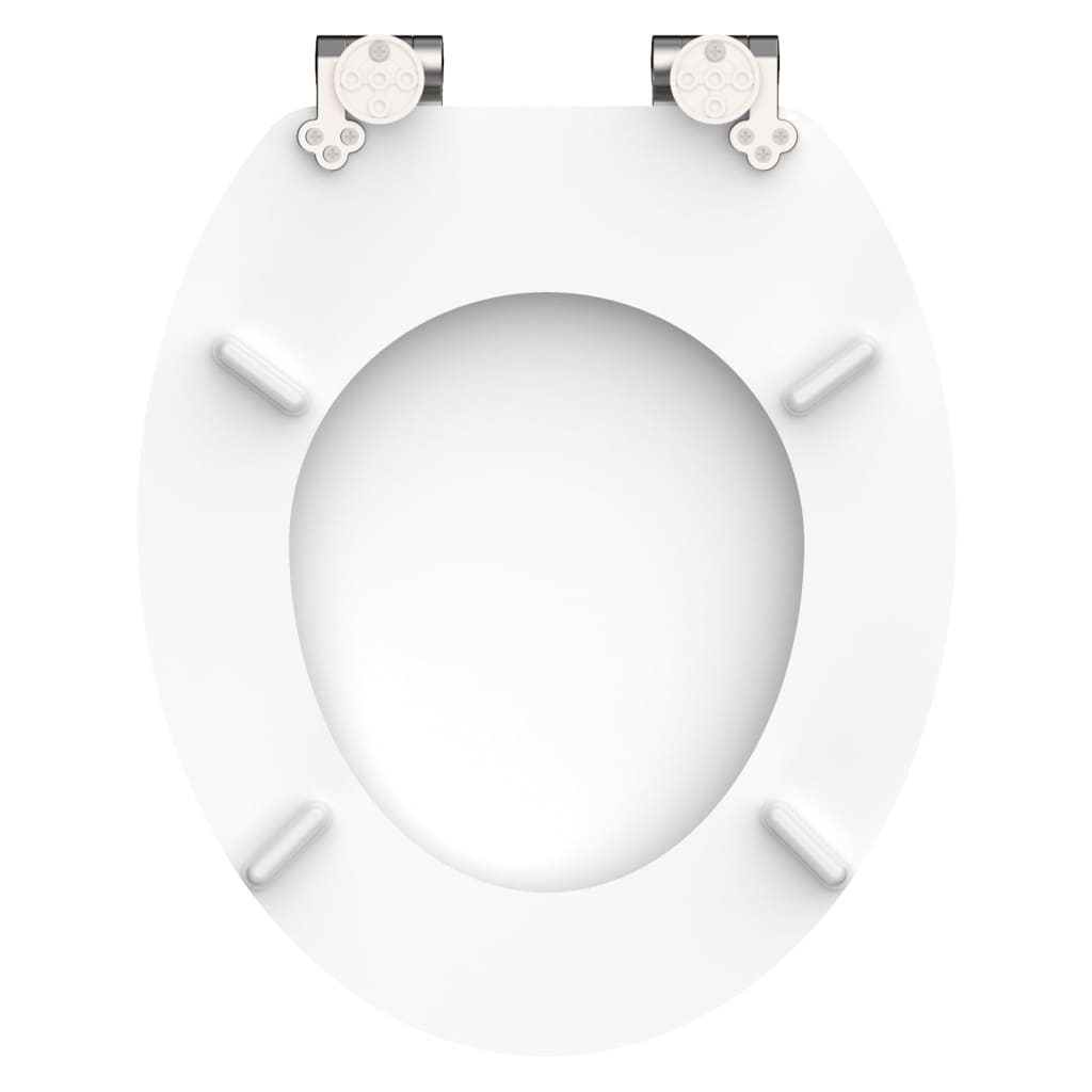 SCHÜTTE toilet seat with soft-close mechanism SHELL HEART high-gloss MDF