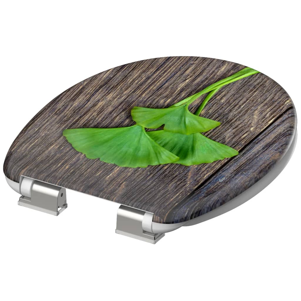 SCHÜTTE toilet seat with soft close function GINKGO &amp; WOOD