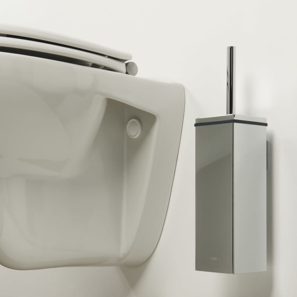 Tiger toilet brush with holder Items chrome 282430346