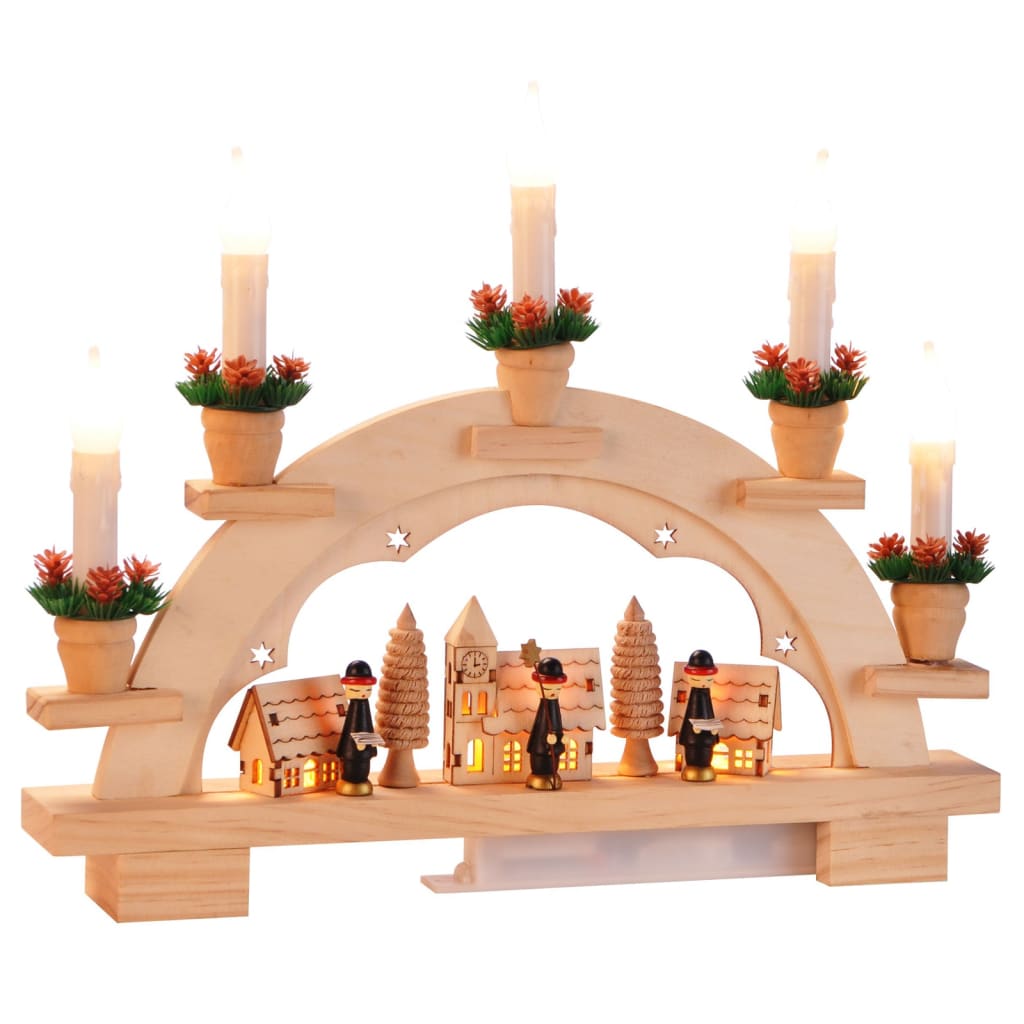 HI Christmas ornamental arch with lights