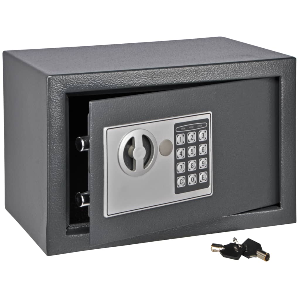 HI safe with electric lock dark gray 31×20×20 cm