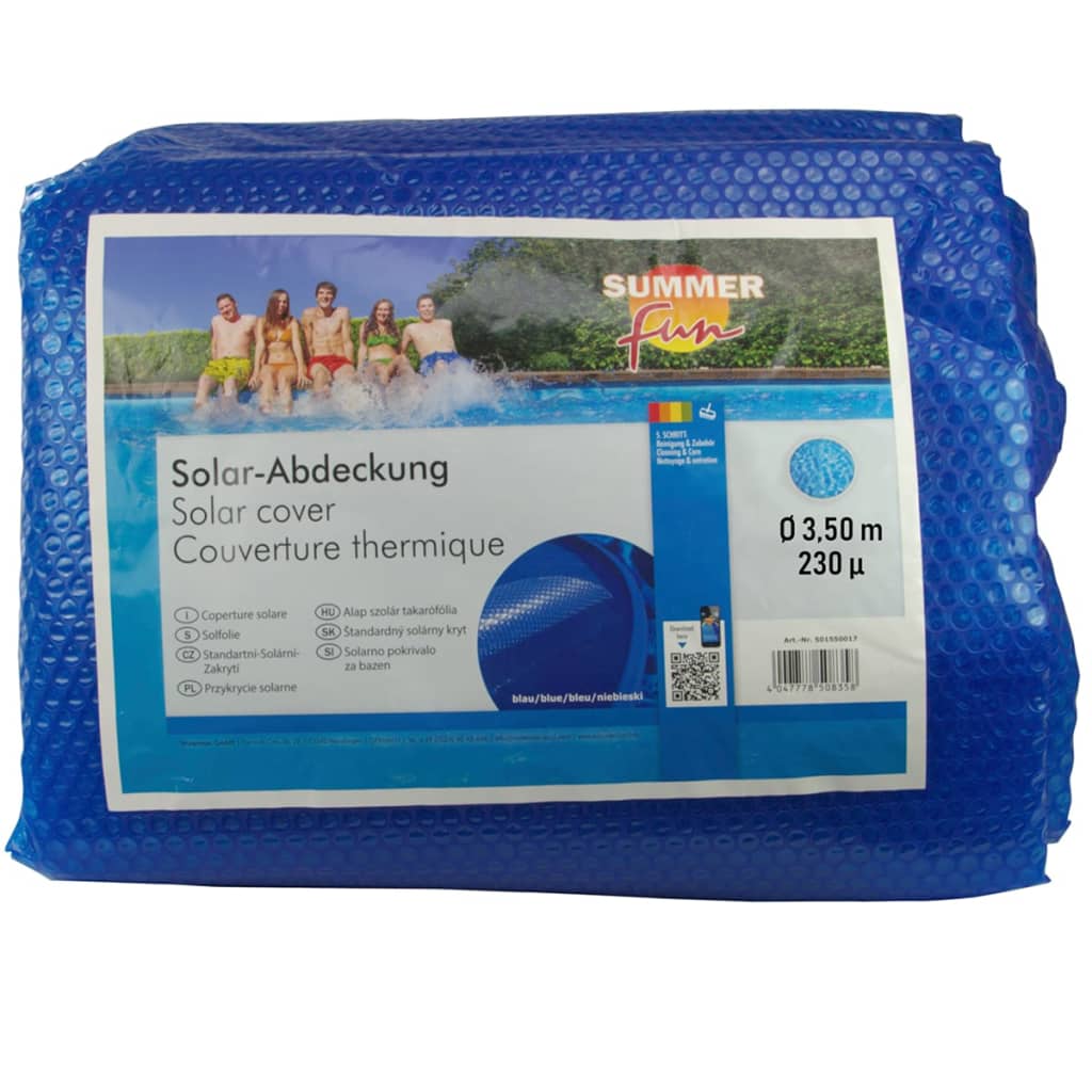 Summer Fun Summer Pool Cover Solar Round 350 cm PE Blue