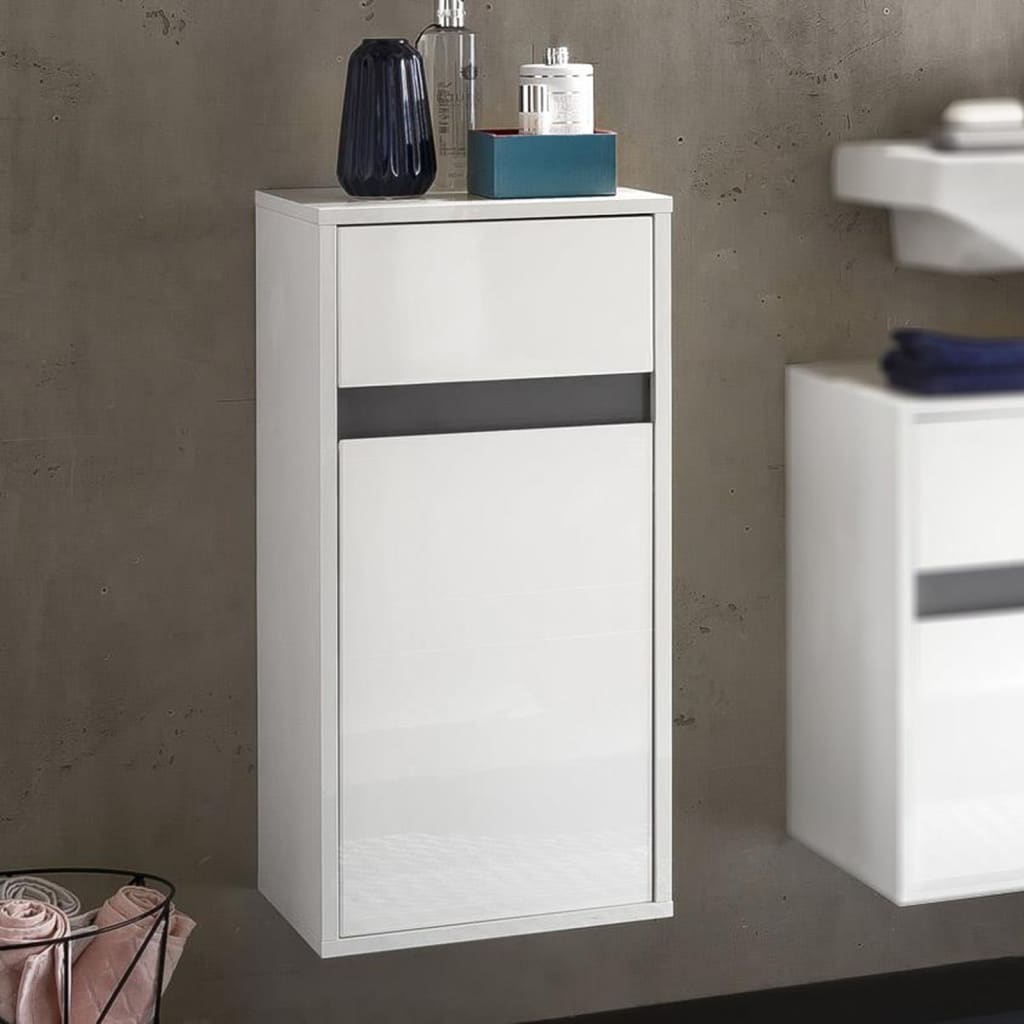 Trendteam wall cabinet with drawer Sol white