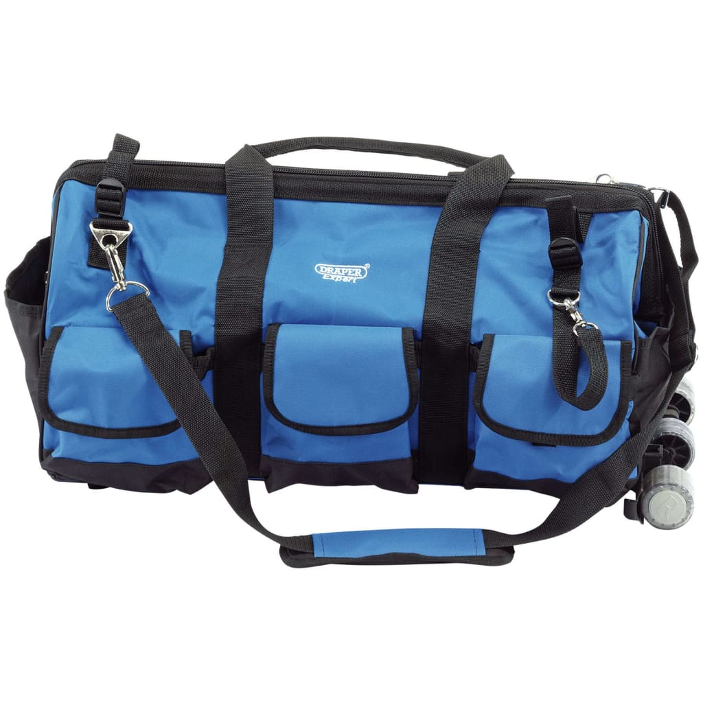 Draper Tools Rolling Tool Bag 60×30×35 cm Blue and Black 58 L