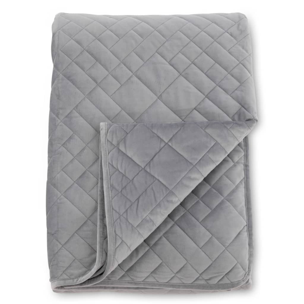 Venture Home Bedspread Jilly 80x260 cm Polyester Light Gray