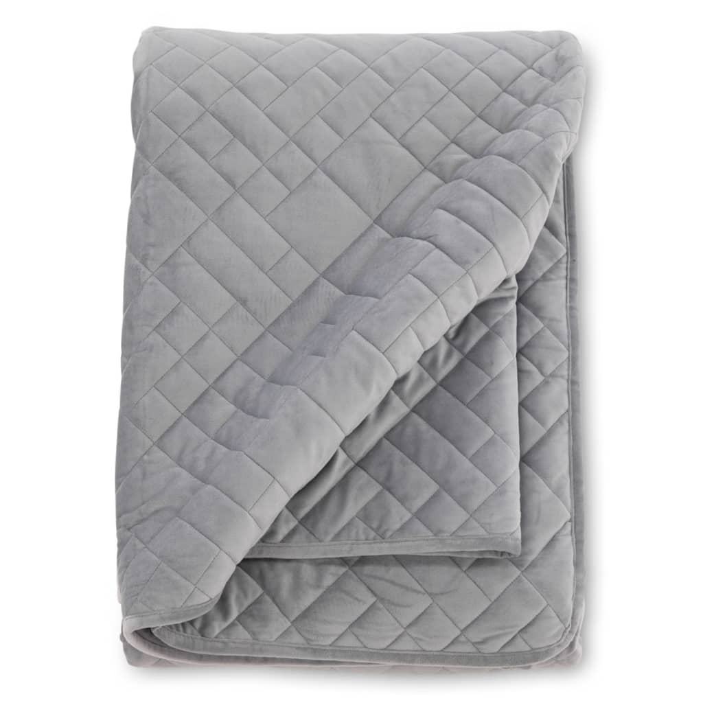 Venture Home Bedspread Jilly 80x260 cm Polyester Light Gray