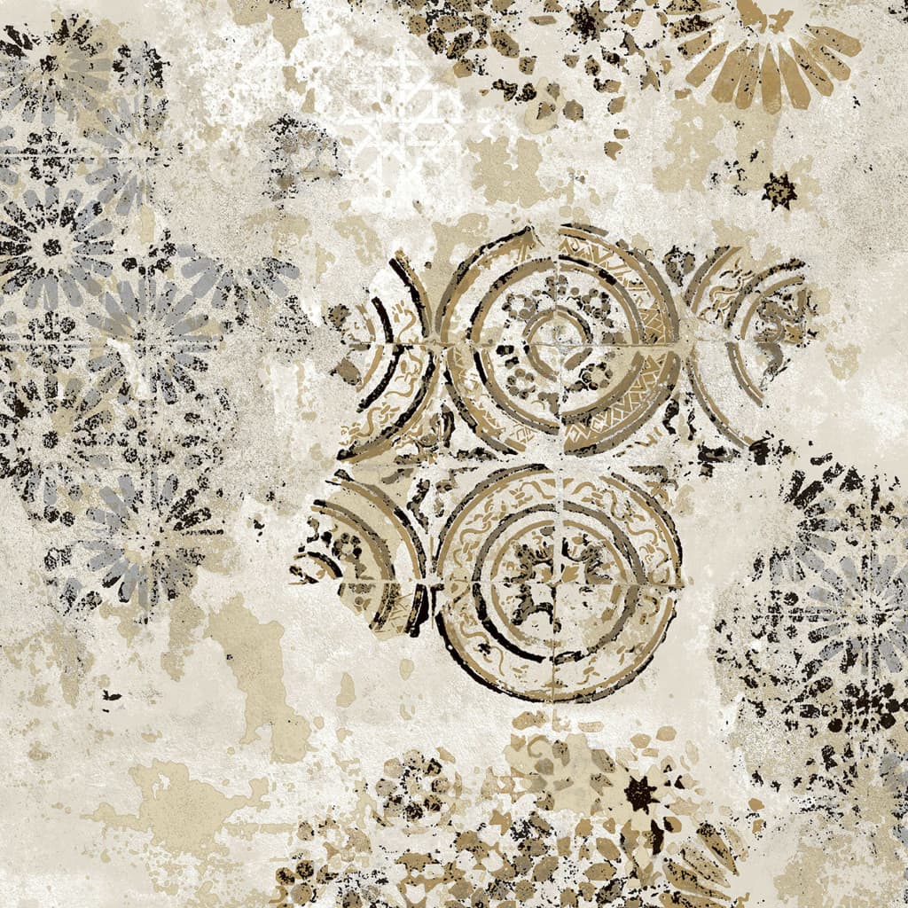 Zero wallpaper Etnic Circles sand color