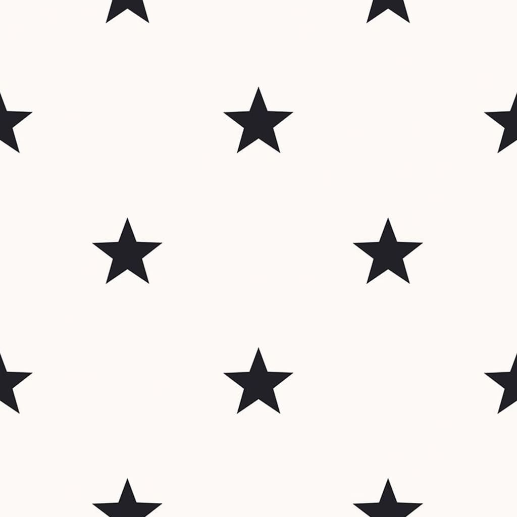 Noordwand wallpaper Friends &amp; Coffee Little Stars black and white