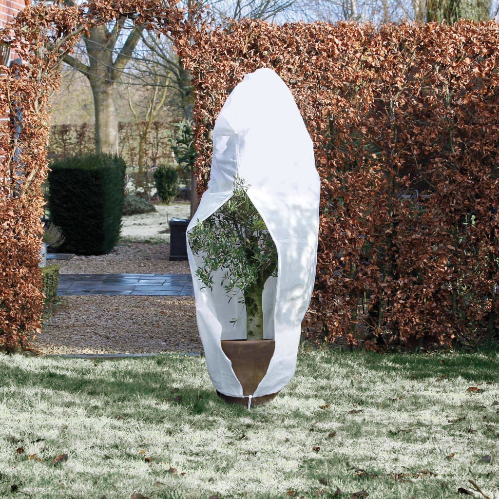 Nature winter fleece with zipper 70 g/m² white 2.5×2×2 m