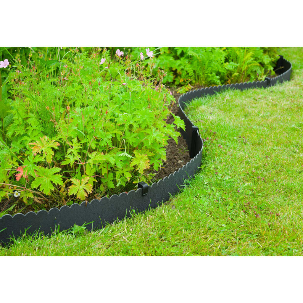 Nature Decorative Lawn Edging 0.13x12 m 3 mm Black