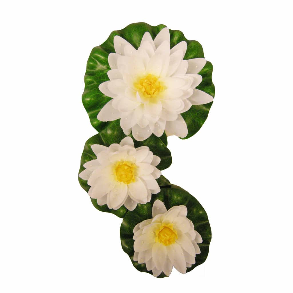 Ubbink 3 pcs. Decorative water lily set white