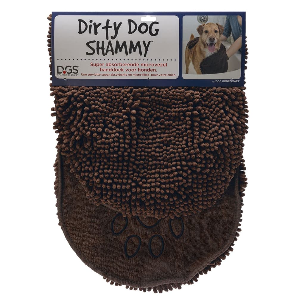 DOG GONE SMART Dog Towel Dirty Dog Shammy 80x35 cm Brown