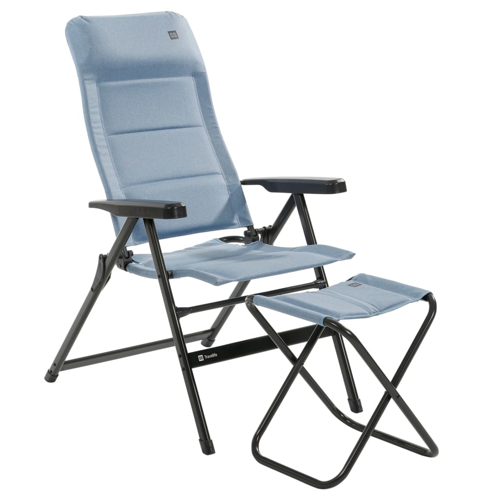 Travellife Camping Chair Lago Comfort Adjustable Blue