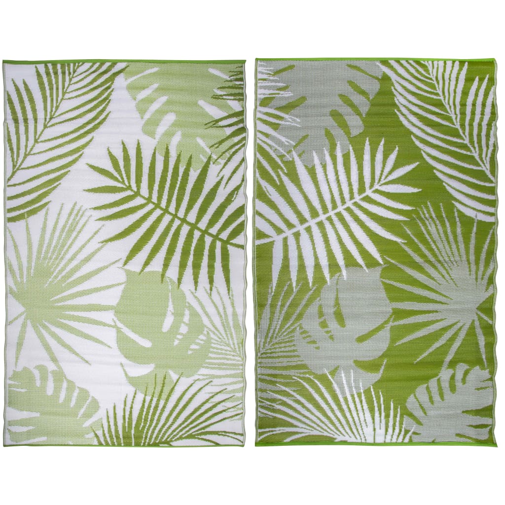 Esschert Design outdoor rug 241x152 cm palm leaves OC22