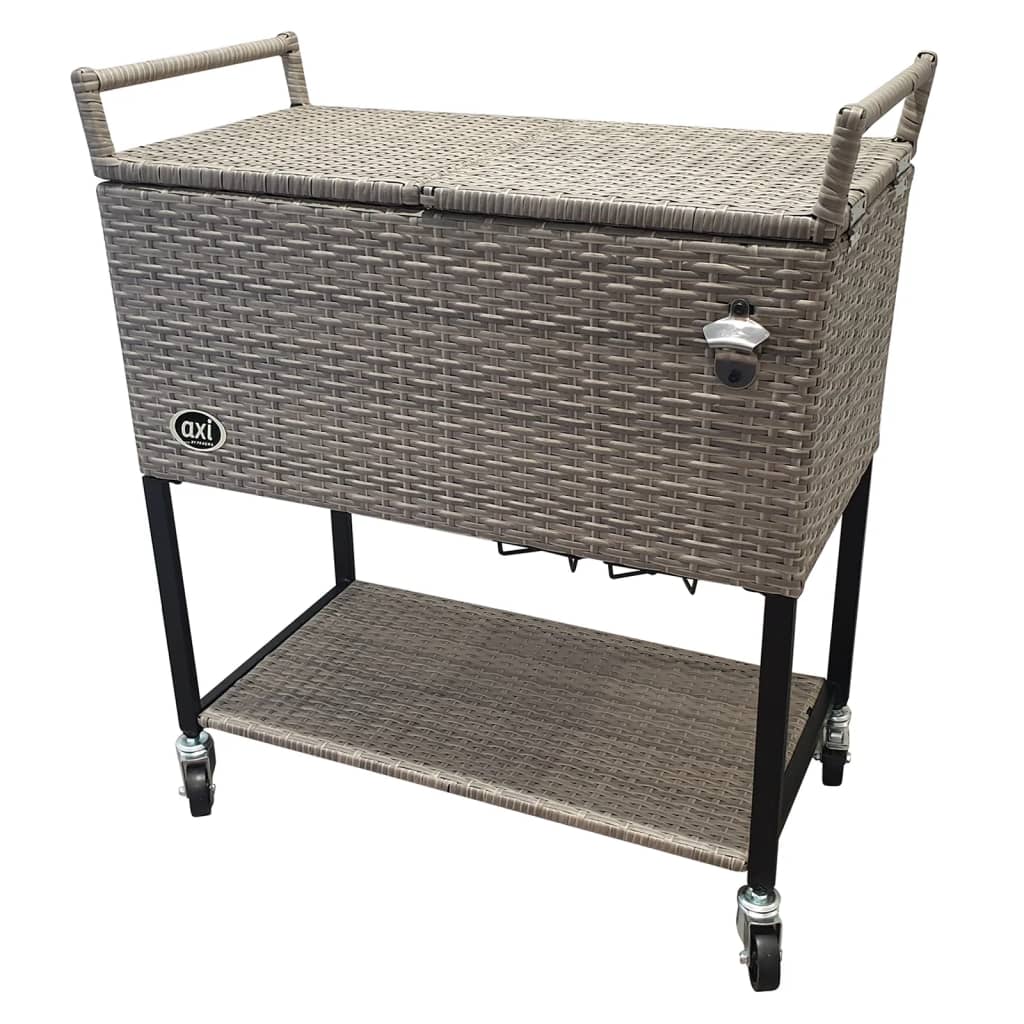 AXI Kühlwagen Country Rattan-Optik 76 L Braun