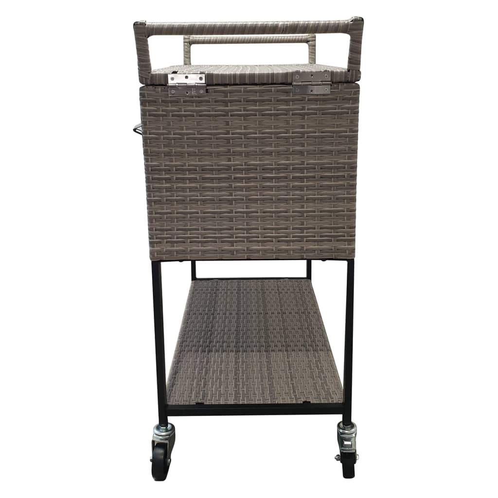 AXI Kühlwagen Country Rattan-Optik 76 L Braun