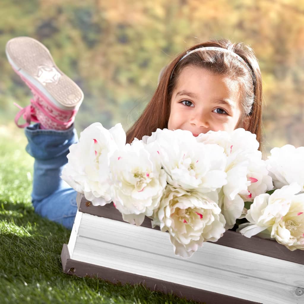 AXI flower box for playhouse gray and white