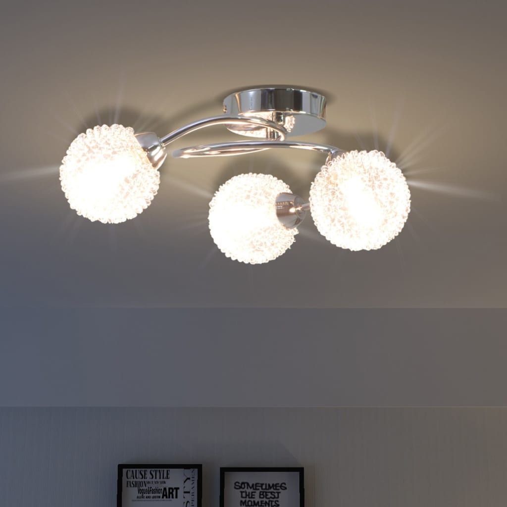 Ceiling light for 3 G9 bulbs 120 W