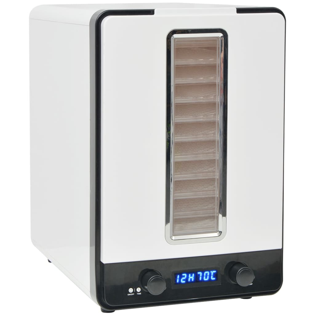 Dehydrator with 10 shelves 550 W white