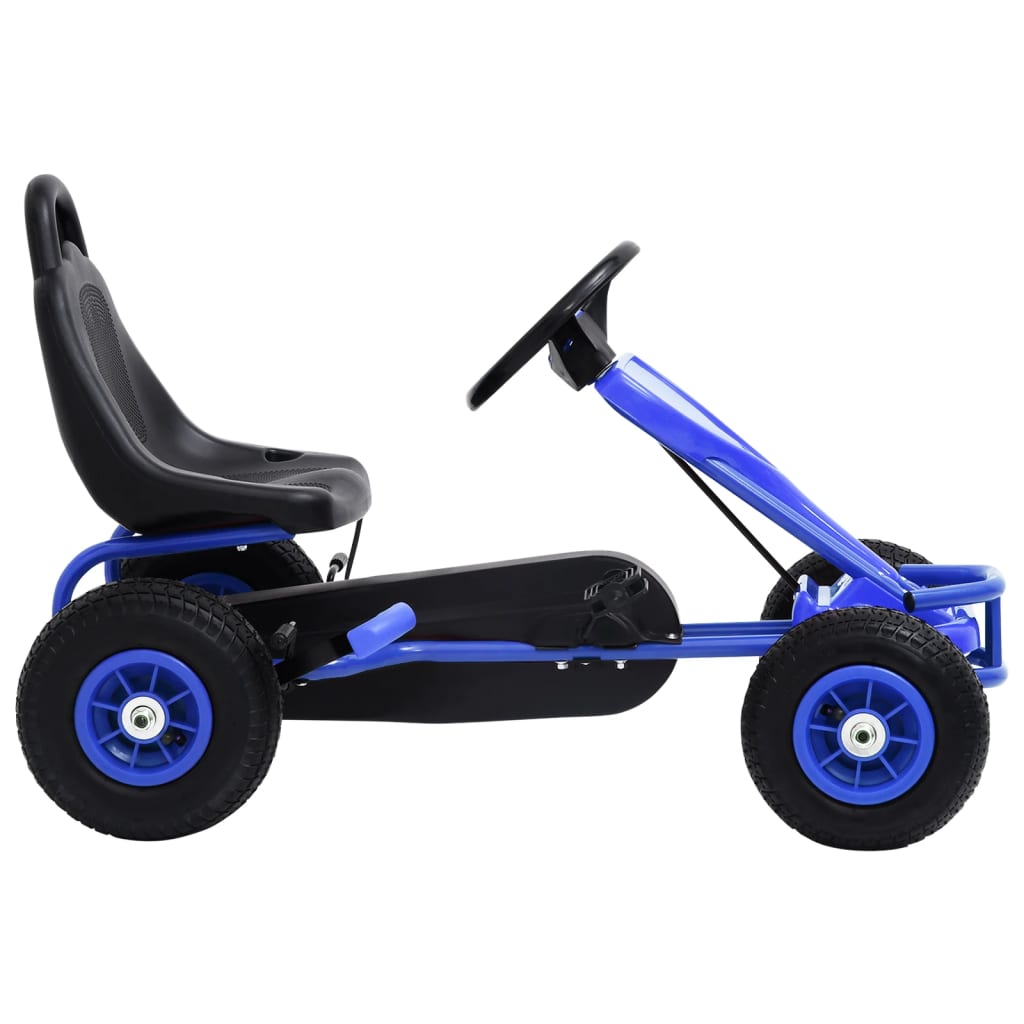 Pedal Go-Kart mit Luftreifen Blau