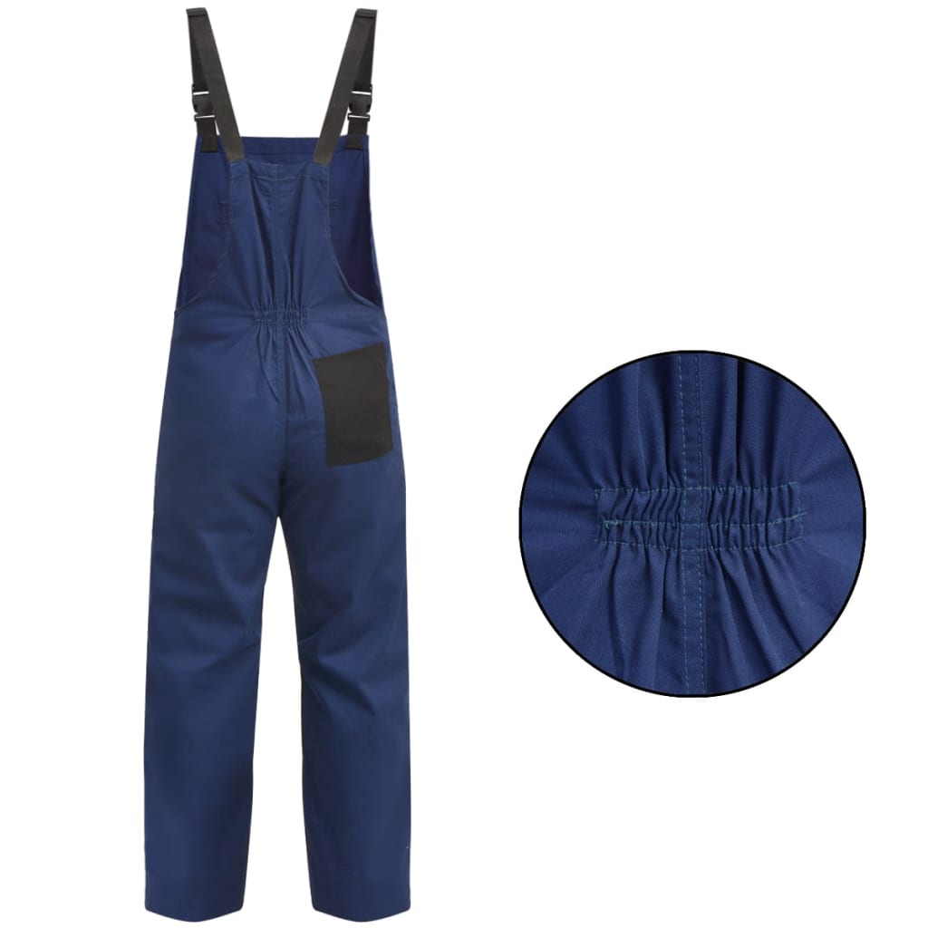 Men's dungarees work trousers size XXL blue