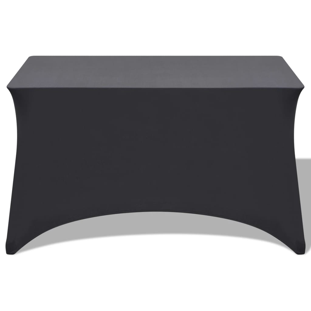 Stretch table cover 2 pieces 183 x 76 x 74 cm anthracite
