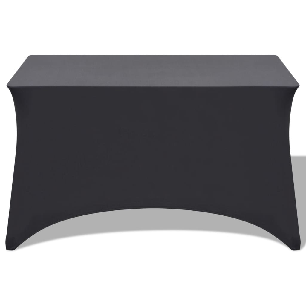 Stretch table cover 2 pieces 243 x 76 x 74 cm anthracite