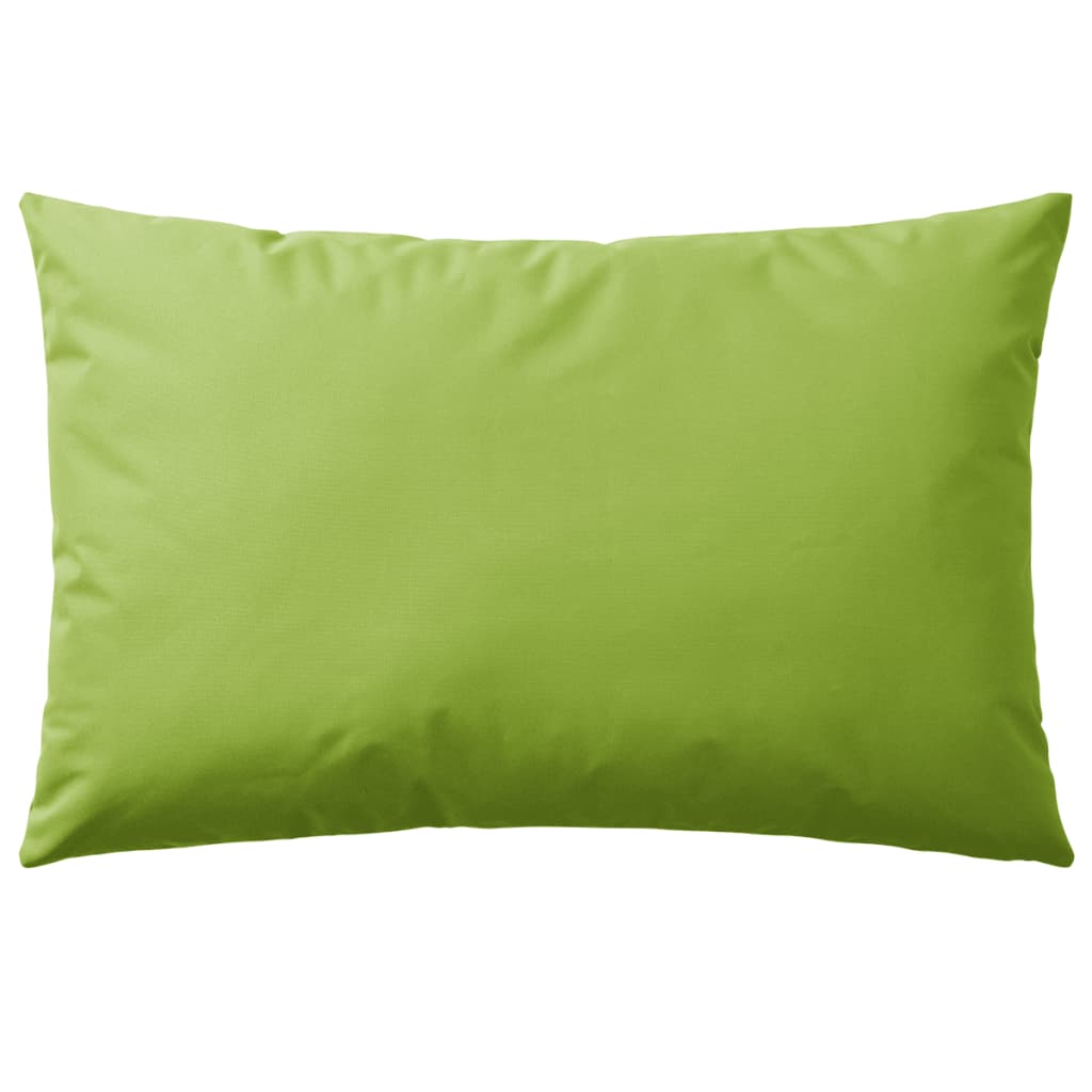 Garden cushions 4 pieces 60 x 40 cm apple green