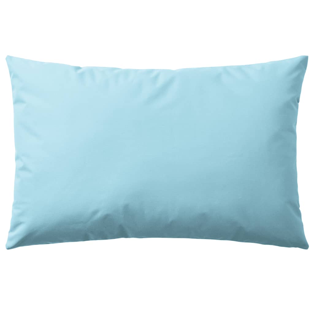 Garden cushions 4 pieces 60 x 40 cm light blue