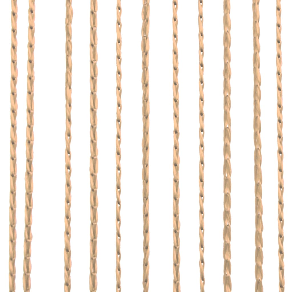 Thread curtains 2 pieces 140 x 250 cm beige