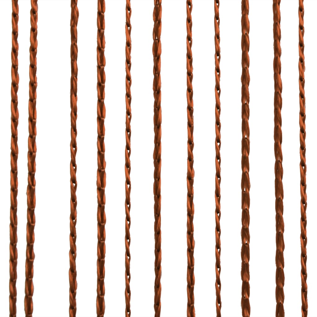 Fadenvorhänge 2 Stk. 100 x 250 cm Braun