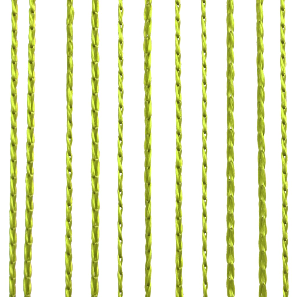 Thread curtains 2 pieces 100 x 250 cm green