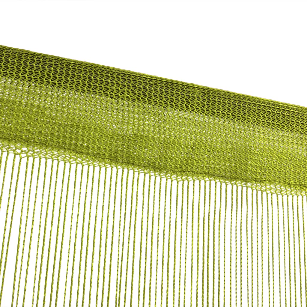 Thread curtains 2 pieces 100 x 250 cm green