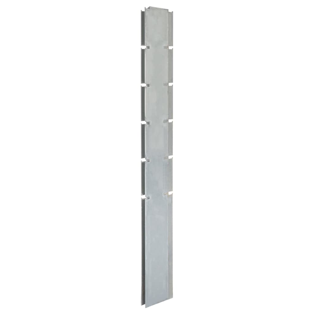 vidaXL posts for gabion fence silver 160 cm galvanized steel